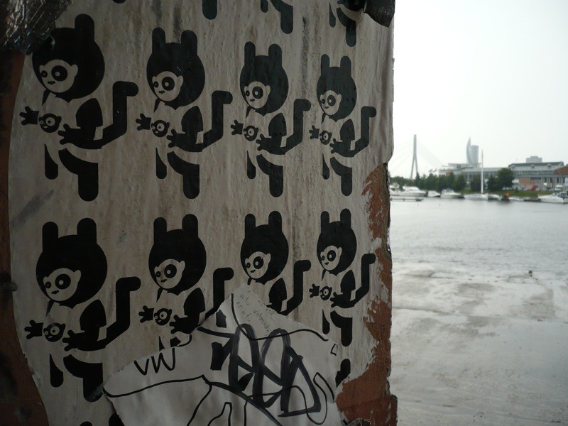 Rain and poster