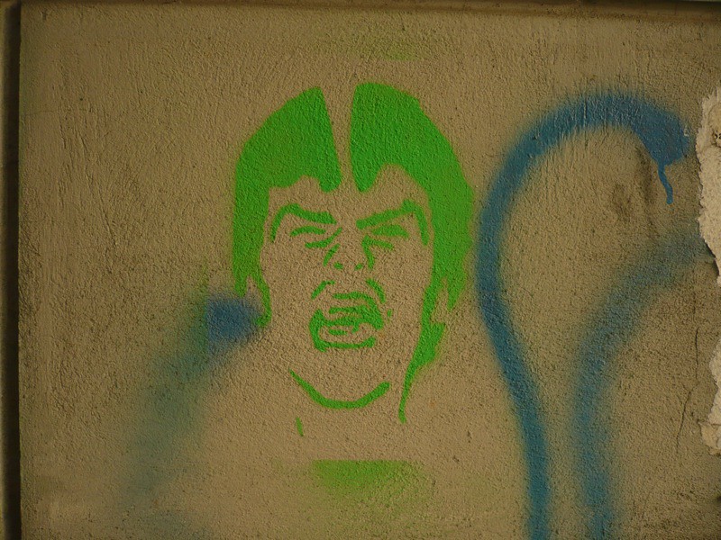 Angry green Kid