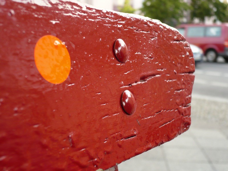 Red & Orange on a chair