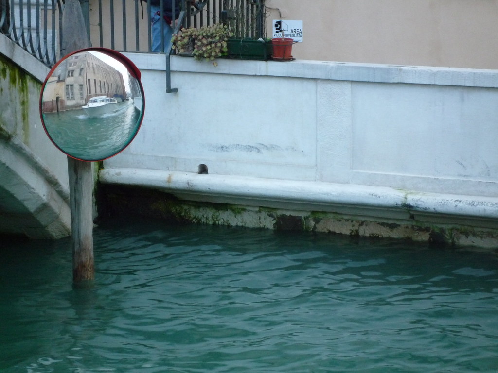 Boat in a mirror