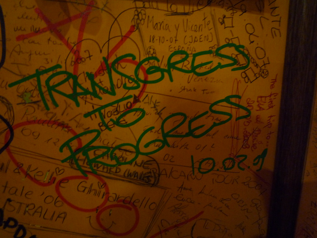 Transgress to progress