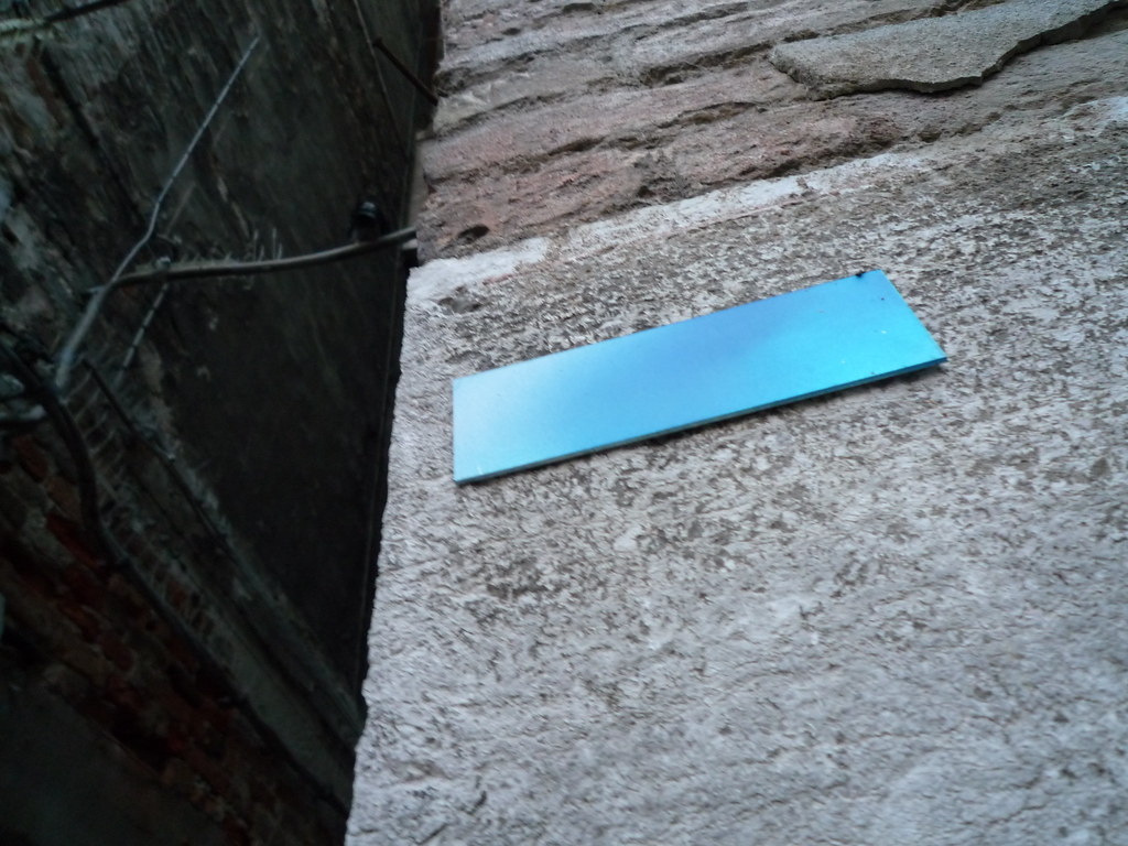 Blue on the morning wall