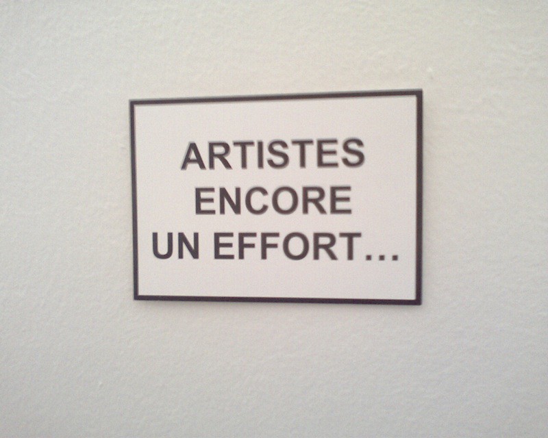 Artistes encore un effort