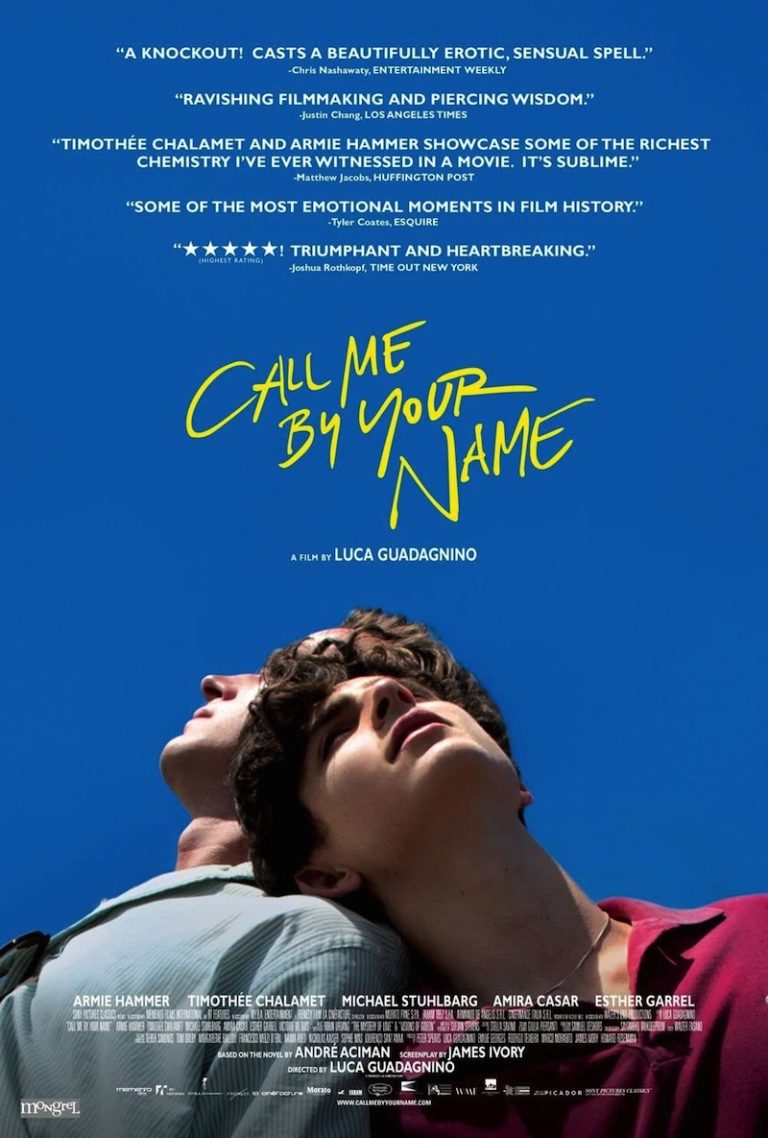 Call me by your name de Luca Guadagnino dans le cinéma de Camille