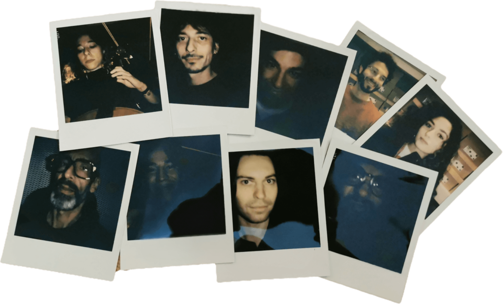 polaroids of "Guests at the VEJA Store Berlin craft session