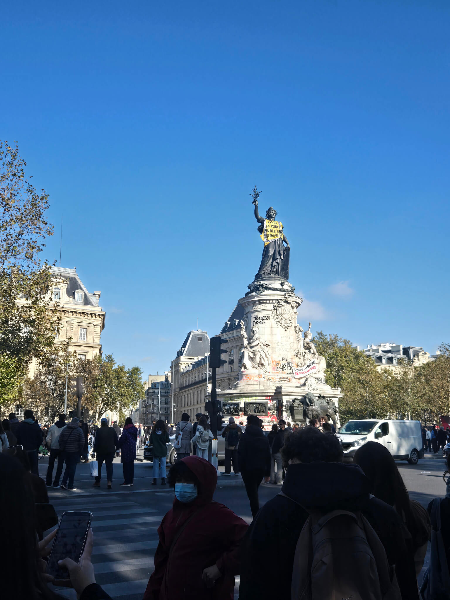Mobilisation lycéenne, Paris, place de la République — photographie 3