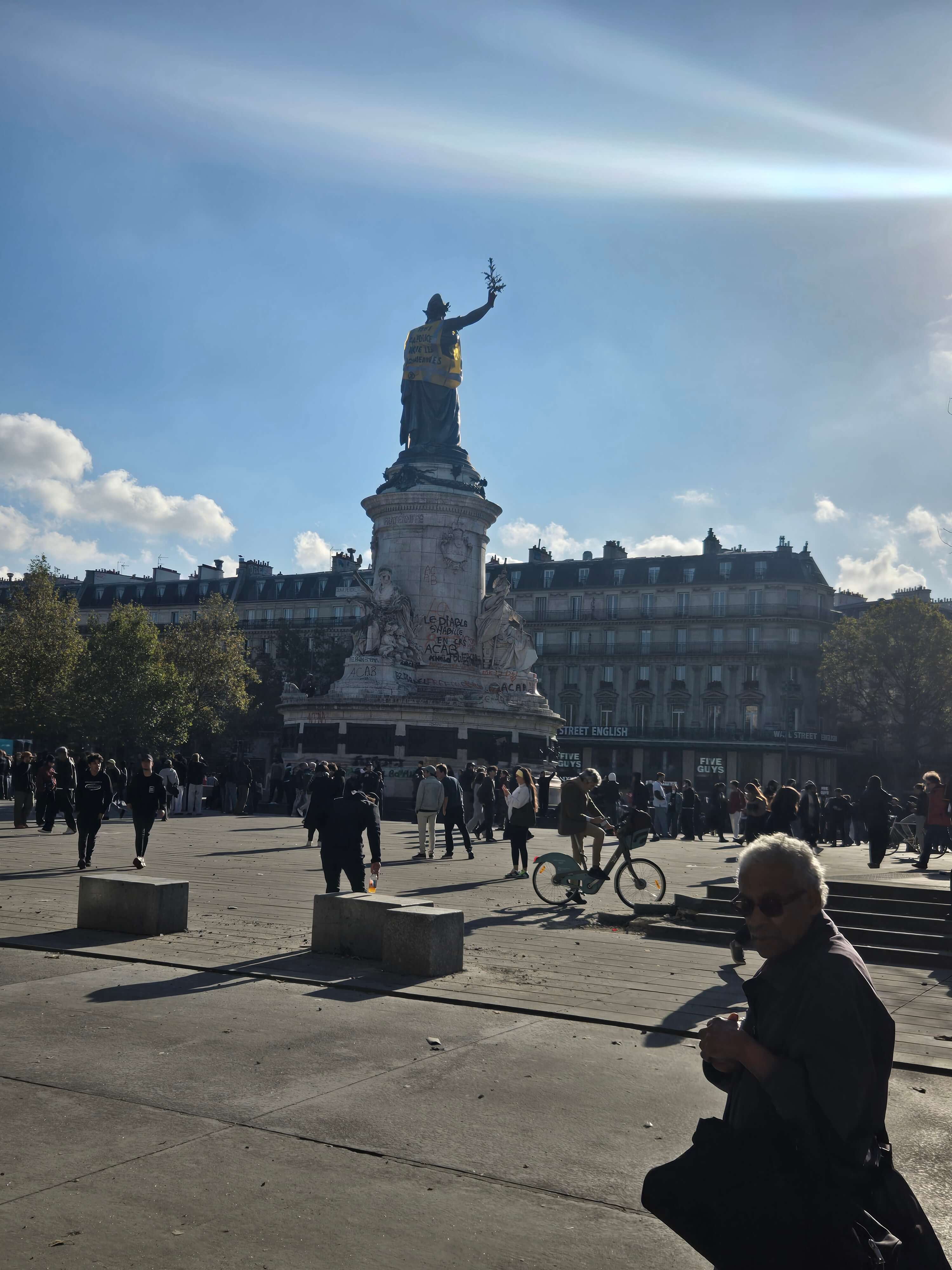 Mobilisation lycéenne, Paris, place de la République — photographie 5