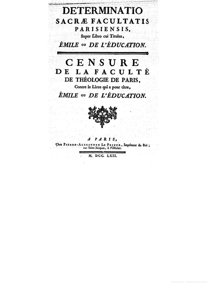 « Determinatio sacrae Facultatis parisiensis » — Faculté de théologie de Paris, notre exemplaire