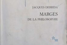 Couverture de « Marges de la philosophie », Jacques Derrida, photographiée par Xavier Faltot