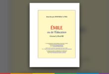 Couverture de « Émile, ou De l'éducation », Jean-Jacques Rousseau