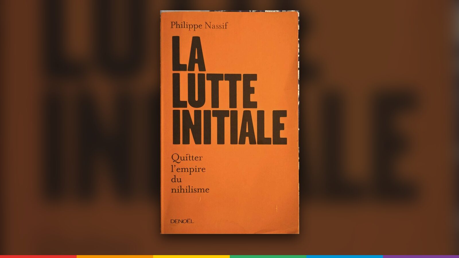 Couverture de « La Lutte initiale », Philippe Nassif