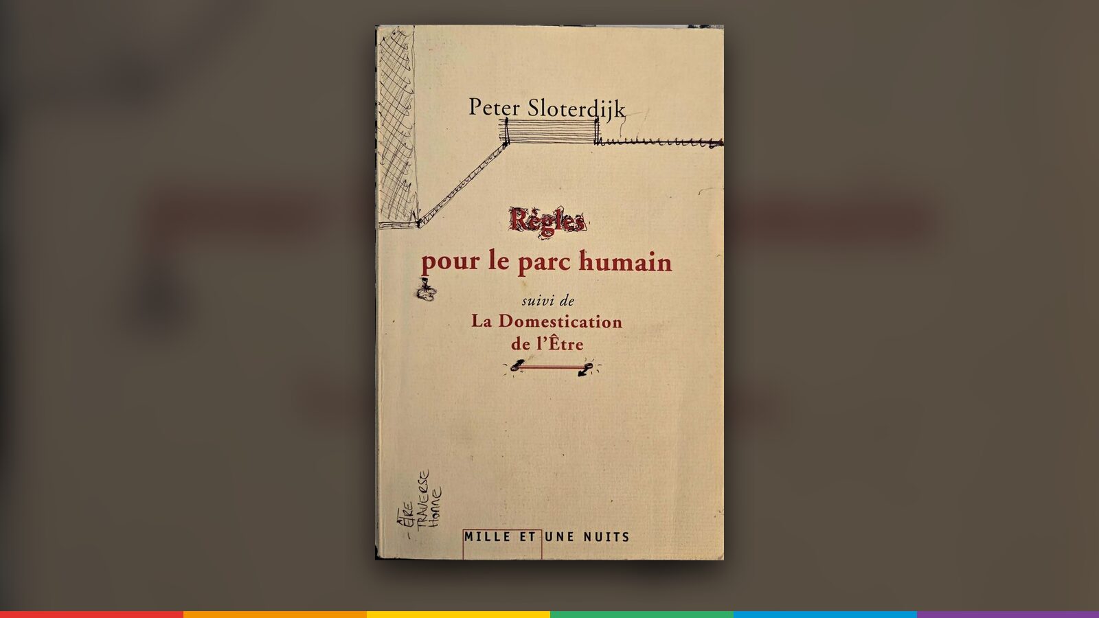 Couverture de « Règles pour le parc humain », Peter Sloterdijk